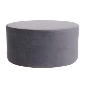 Pouf Pallino 100 velluto grigio