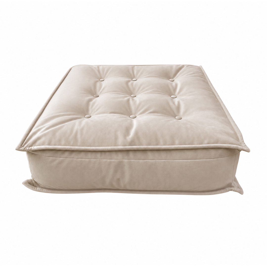 Pouf Gipsy velluto panna