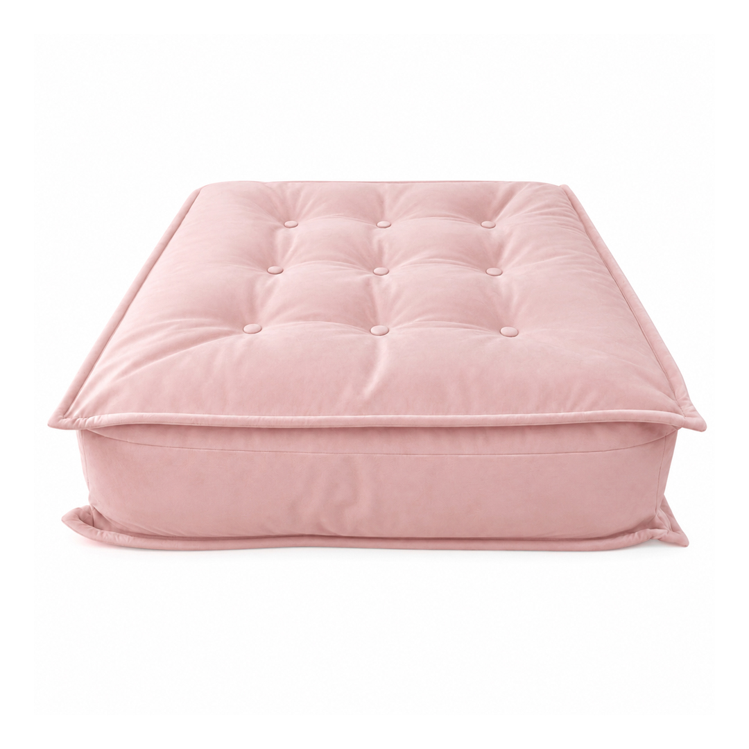 Pouf Gipsy velluto rosa