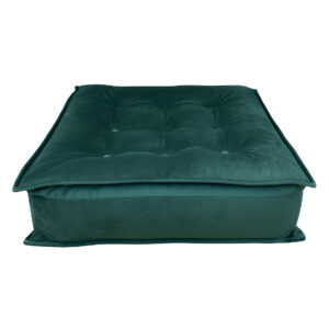 Pouf Gipsy velluto verde petrolio