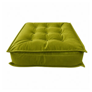 Pouf Gipsy velluto verde acido