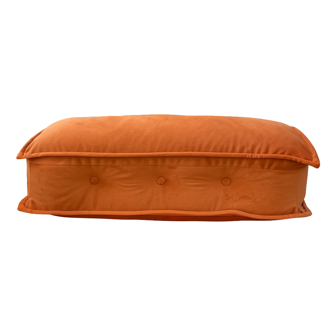 Schienale Pouf Gipsy velluto arancione