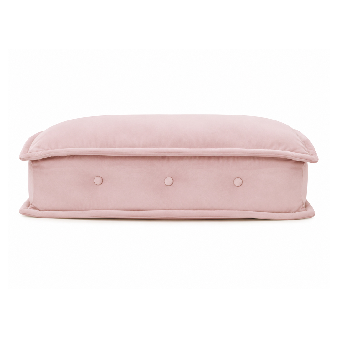 Schienale Pouf Gipsy velluto rosa
