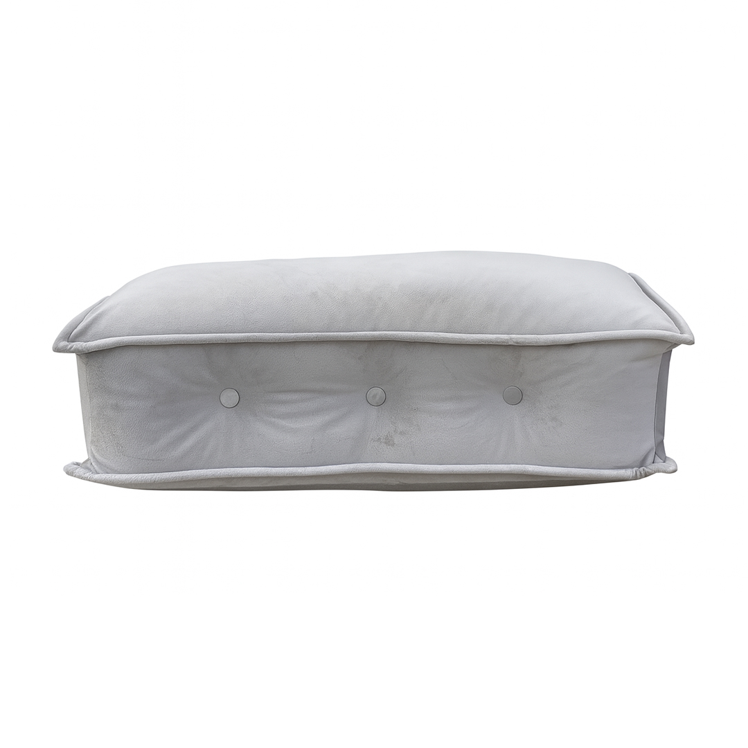 Schienale Pouf Gipsy velluto grigio