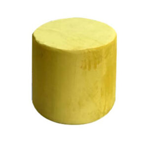 Pouf Pallino 39 velluto senape