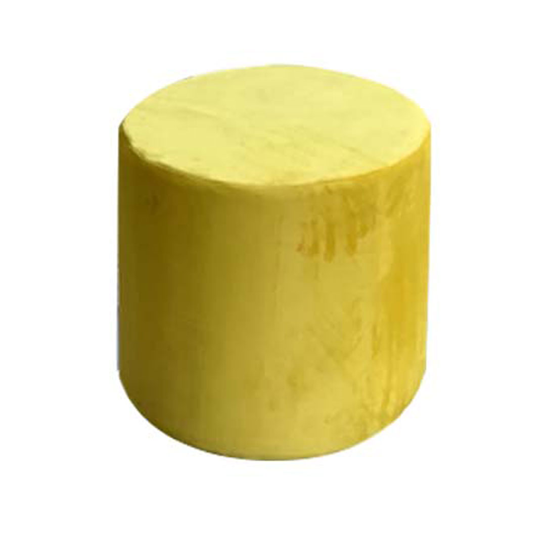 Pouf Pallino 39 velluto senape
