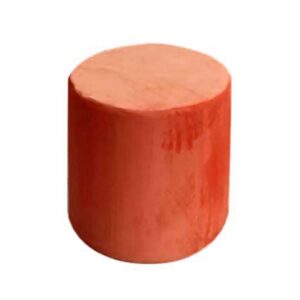 Pouf Pallino 39 velluto arancione
