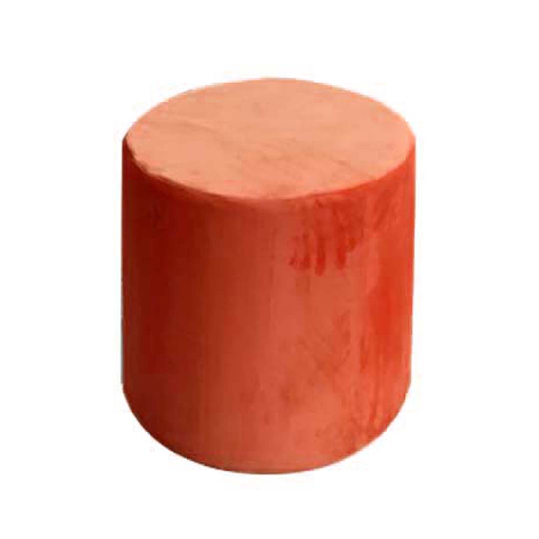Pouf Pallino 39 velluto arancione