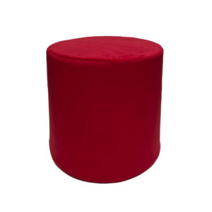 Pouf Pallino 39 velluto rosso
