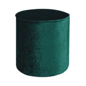 Pouf Pallino 39 velluto verde petrolio