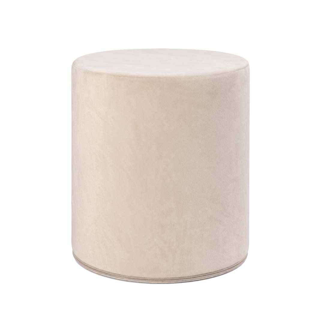 Pouf Pallino 39 velluto beige