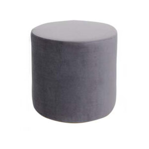 Pouf Pallino 39 velluto grigio