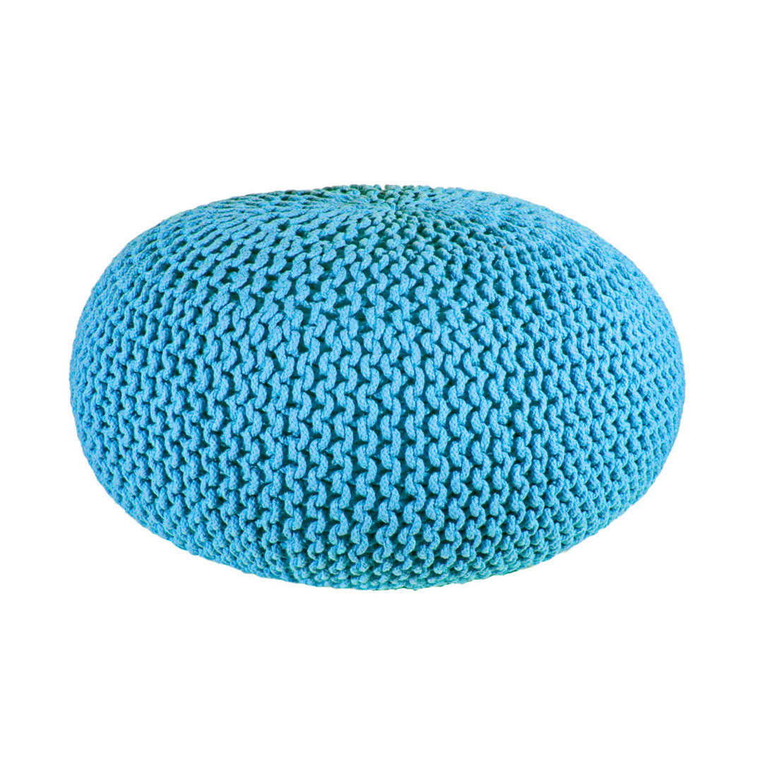 Pouf Intreccio 80 azzurro