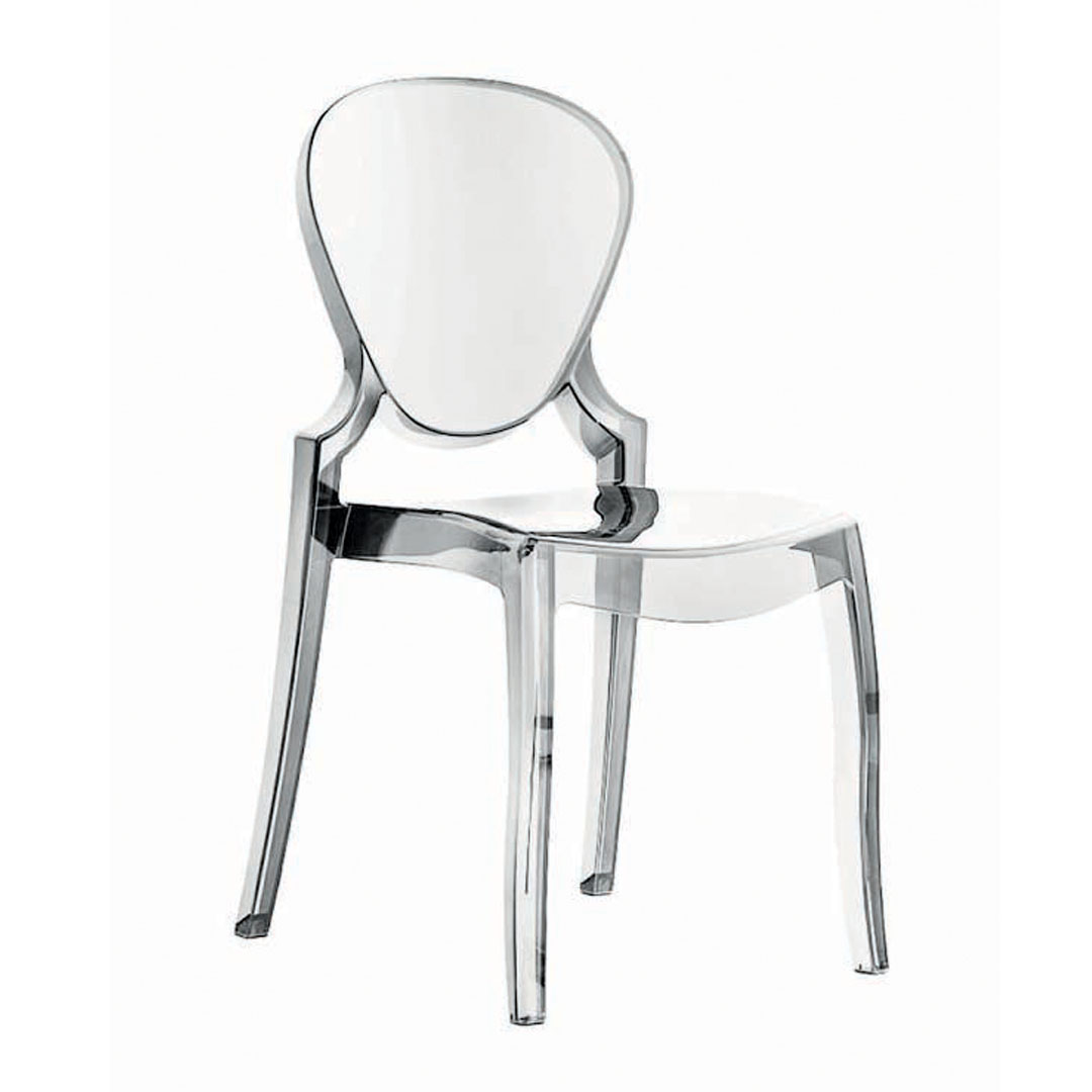 Sedia Queen trasparente