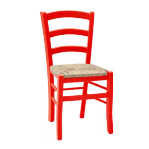 Sedia Paglia rossa