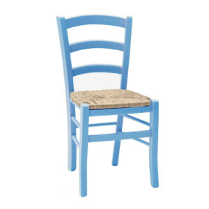 Sedia Paglia azzurra