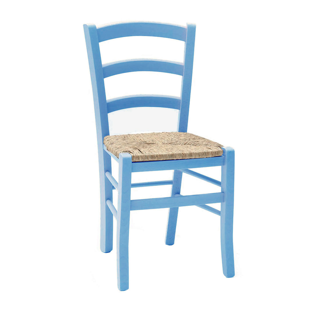 Sedia Paglia azzurra