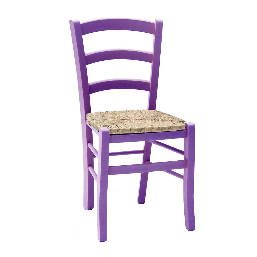 Sedia Paglia viola