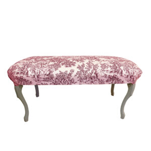 Panca Toile De Jouy rosso