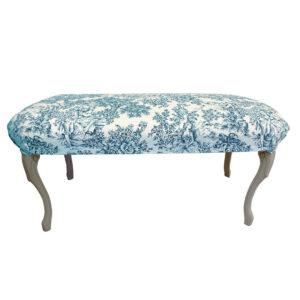 Panca Toile De Jouy azzurro
