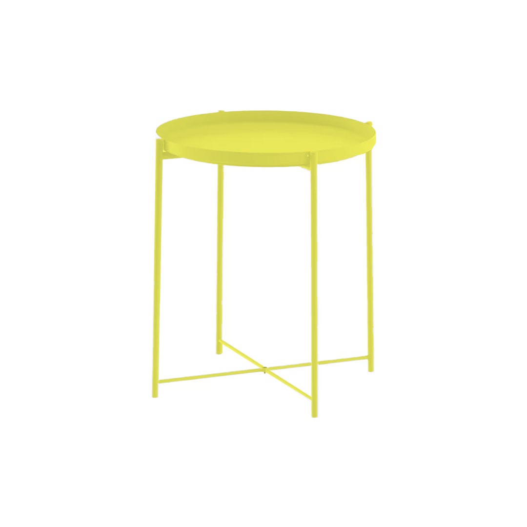 Tavolino Glam giallo Ø44.5