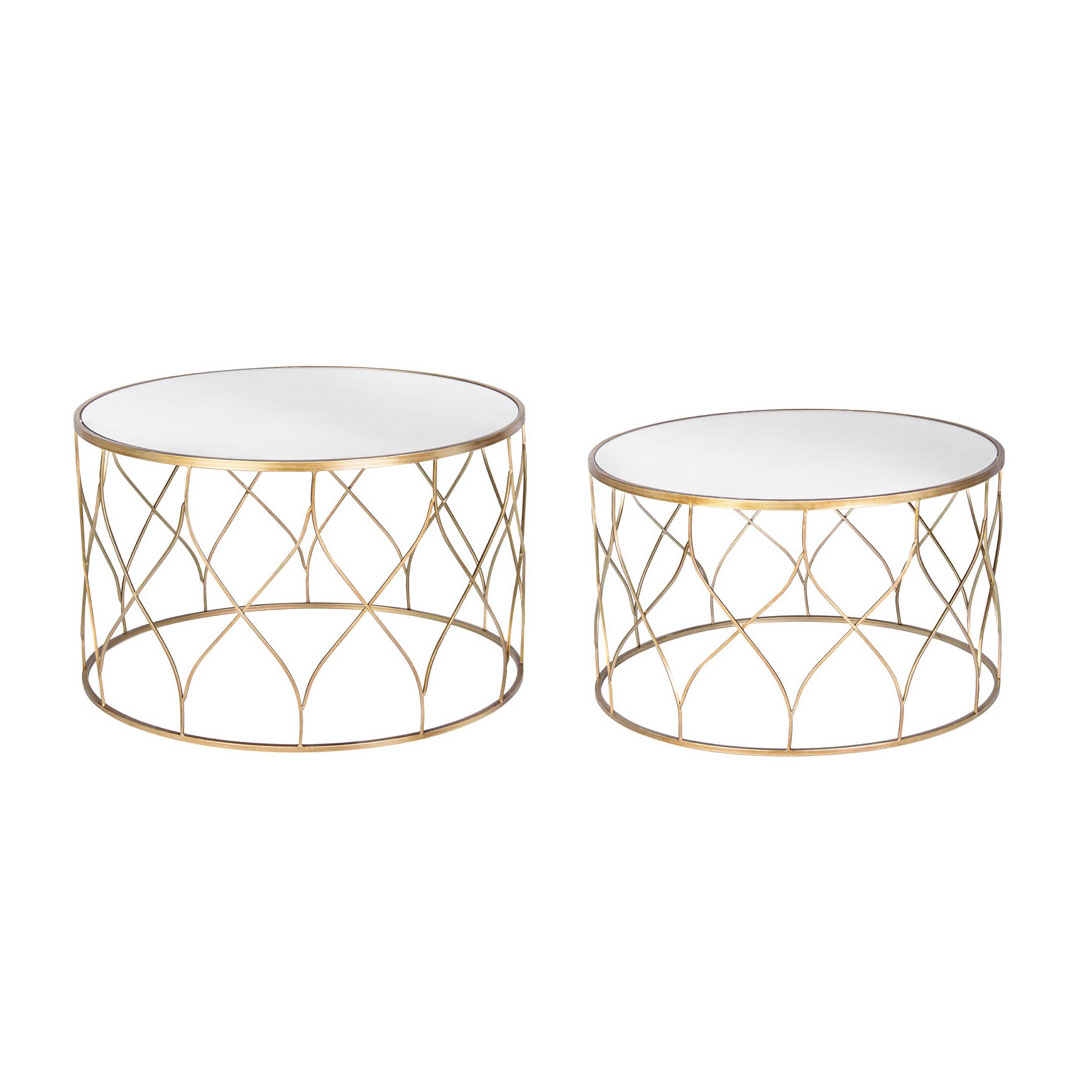 Set Tavolini Elenor Ø66-Ø71