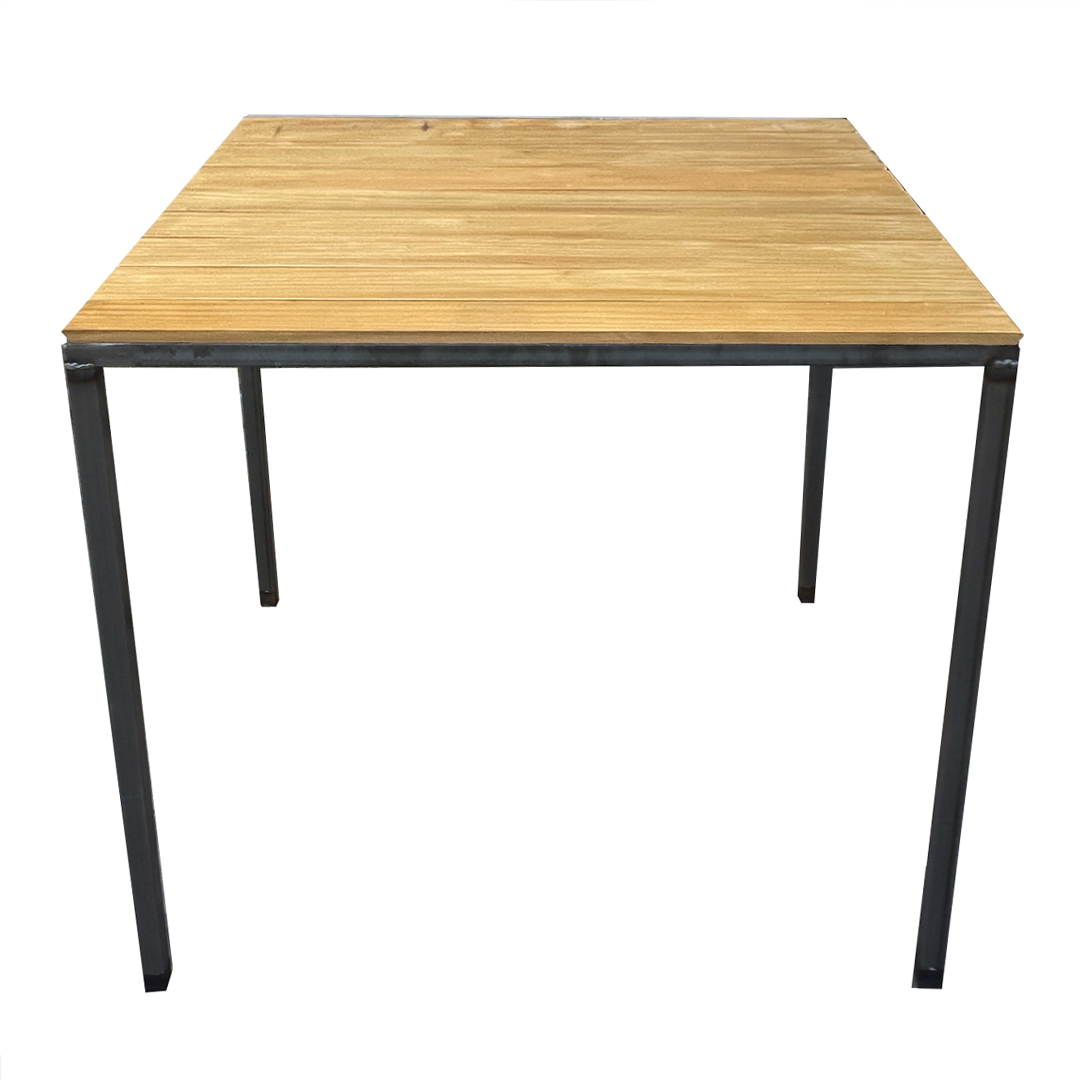Tavolo Iron Wood 80x80