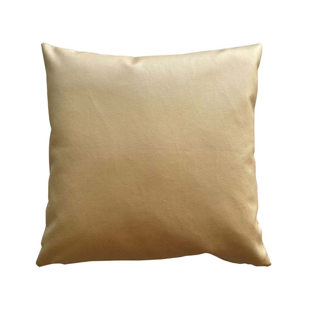Cuscino 40x40 Ecopelle oro