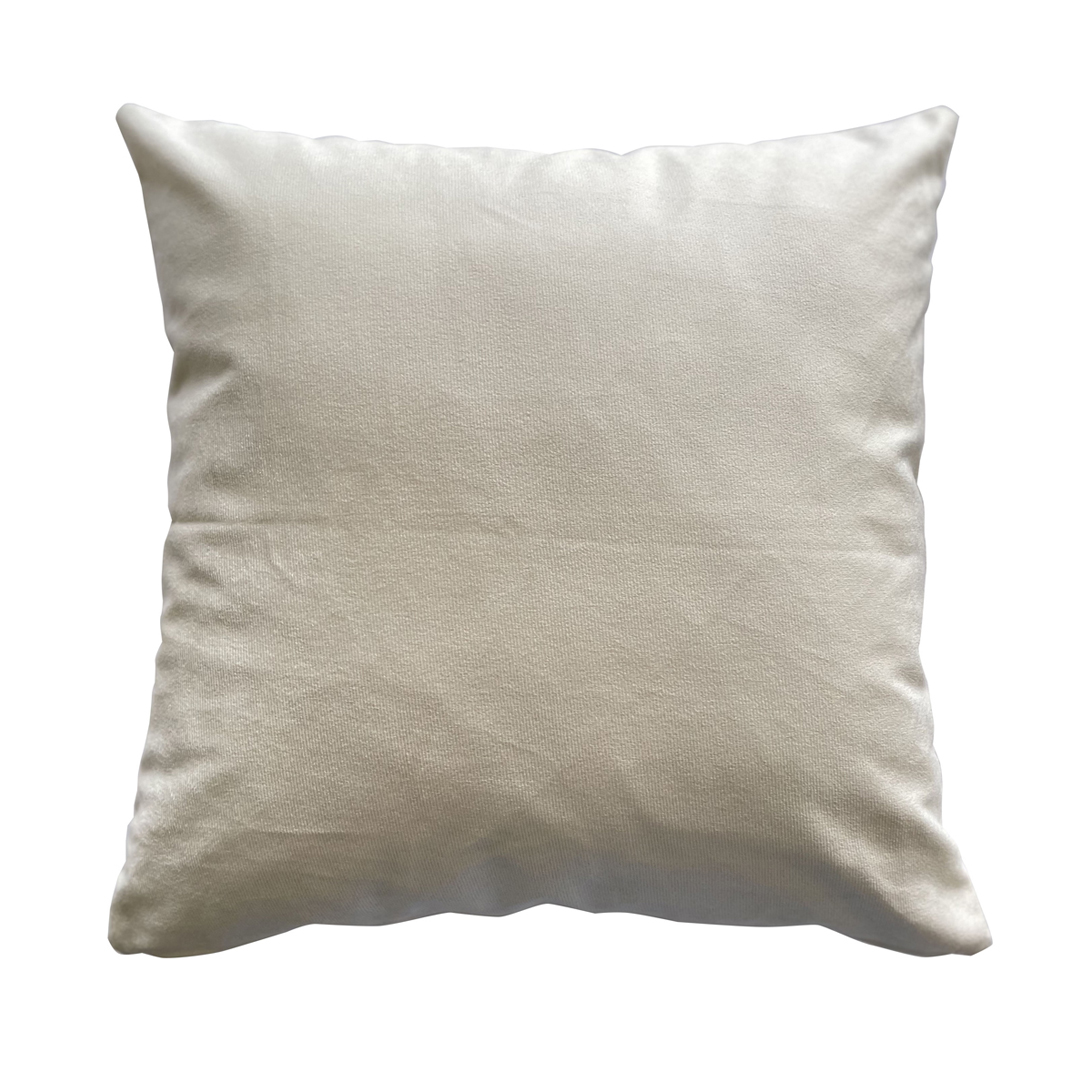 Cuscino 40x40 velluto panna