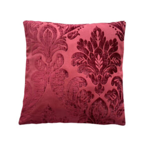 Cuscino Broccato 40x40 velluto bordeaux