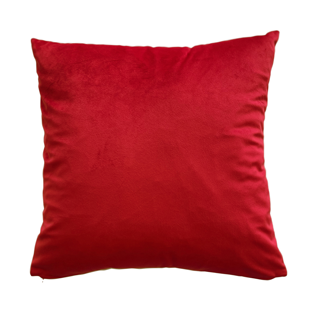 Cuscino 40x40 velluto rosso Natale