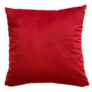 Cuscino 60x60 velluto rosso Natale