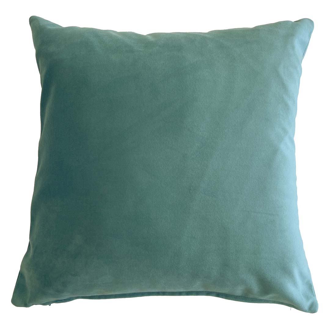 Cuscino 40x40 velluto verde acqua