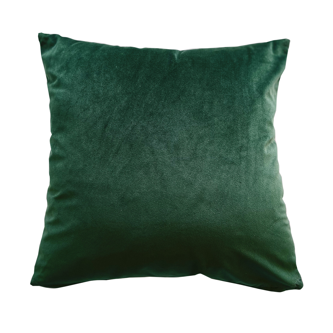Cuscino 40x40 velluto verde bottiglia
