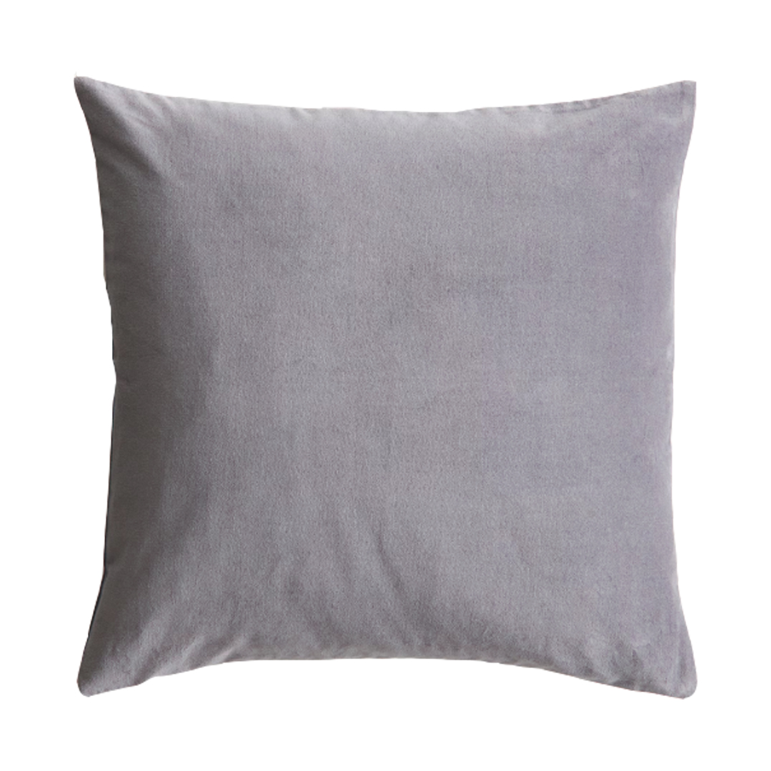 Cuscino 40x40 velluto grigio chiaro