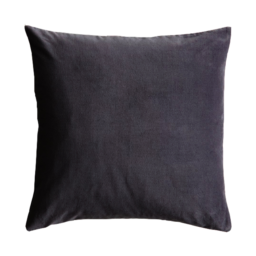 Cuscino 40x40 velluto grigio antracite