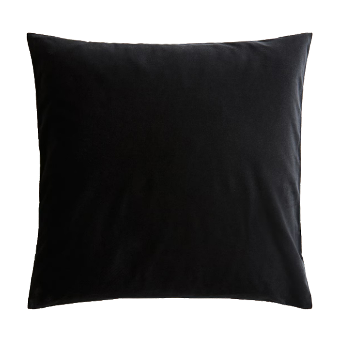 Cuscino 40x40 velluto nero