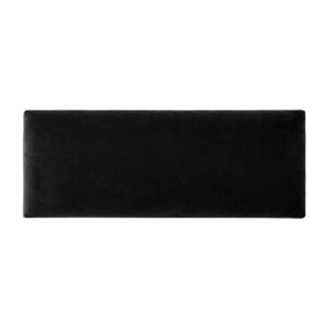 Cuscino panca Iron velluto nero