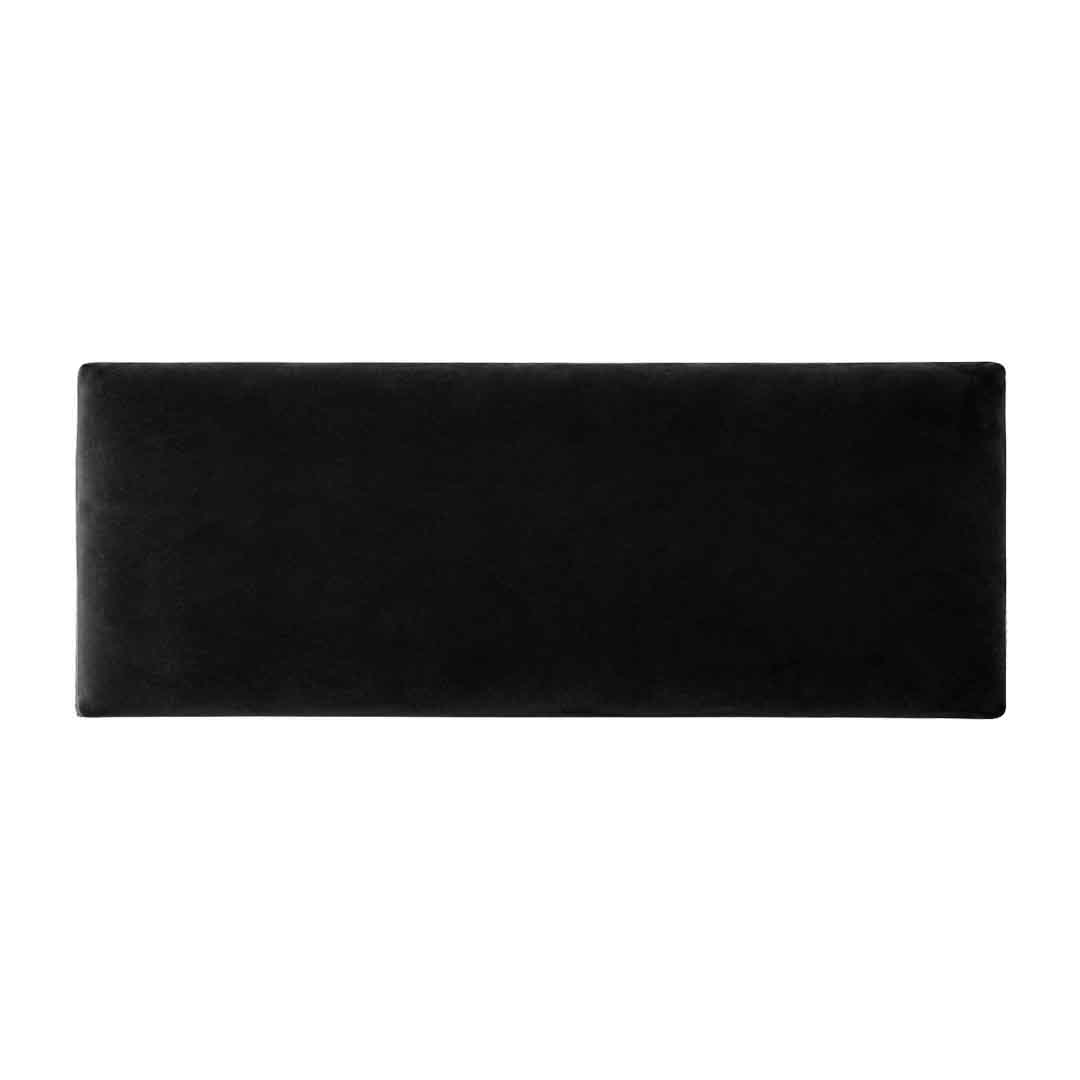 Cuscino panca Iron velluto nero