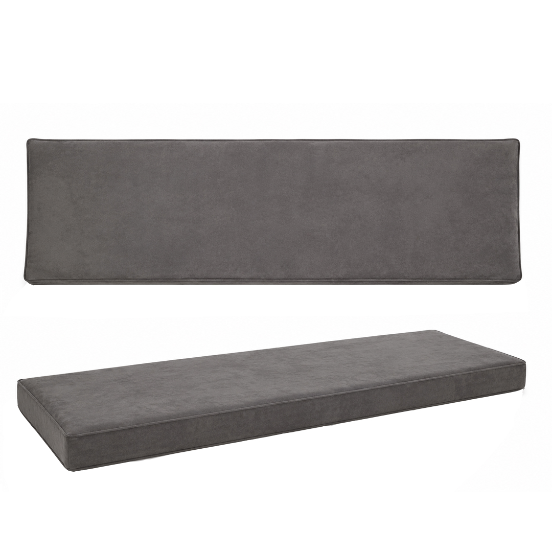 Copricuscino panca Legno grigio scuro