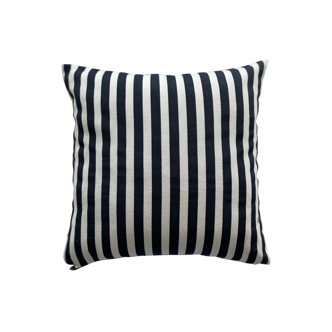 Cuscino 40x40 Rigato bianco e blu