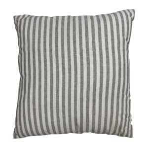 Cuscino 40x40 Rigato bianco e grigio chiaro