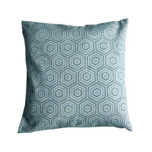 Cuscino 40x40 Geometrico optical azzurro e blu
