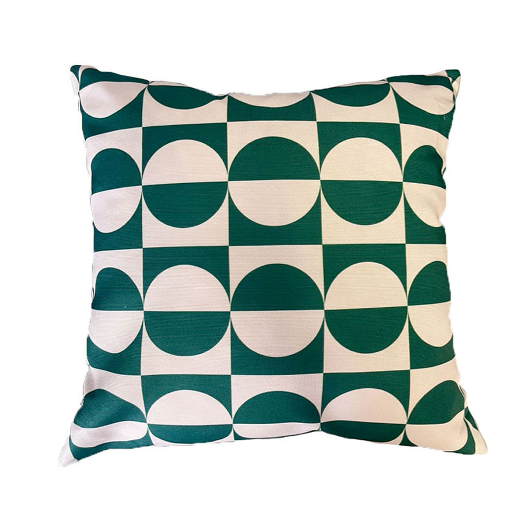 Cuscino 40x40 Panton verde e bianco