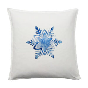 Cuscino 40x40 Fiocco neve azzurro