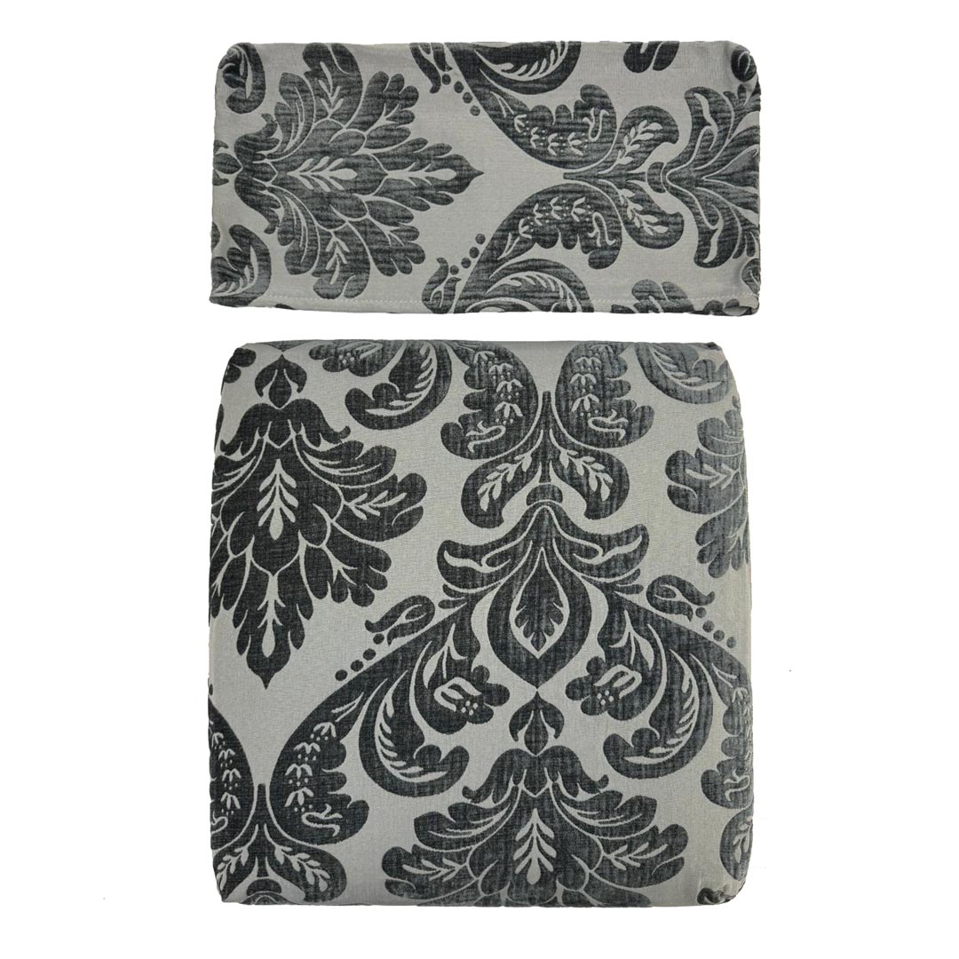 Copricuscino sgabello Joy velluto grigio