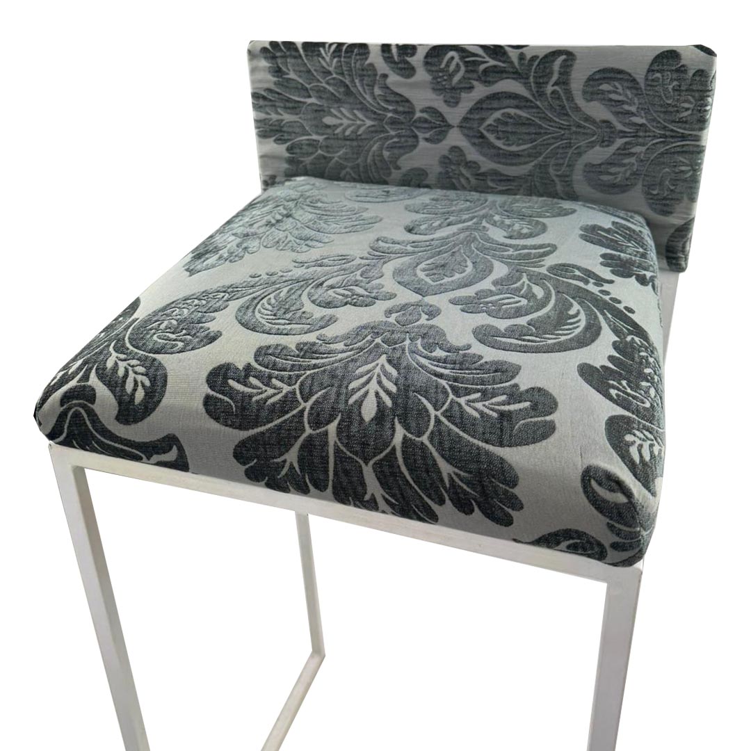 Copricuscino sgabello Joy velluto grigio - immagine 2