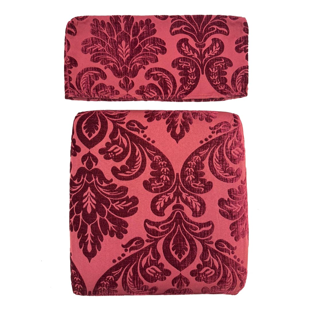 Copricuscino sgabello Joy velluto rosso