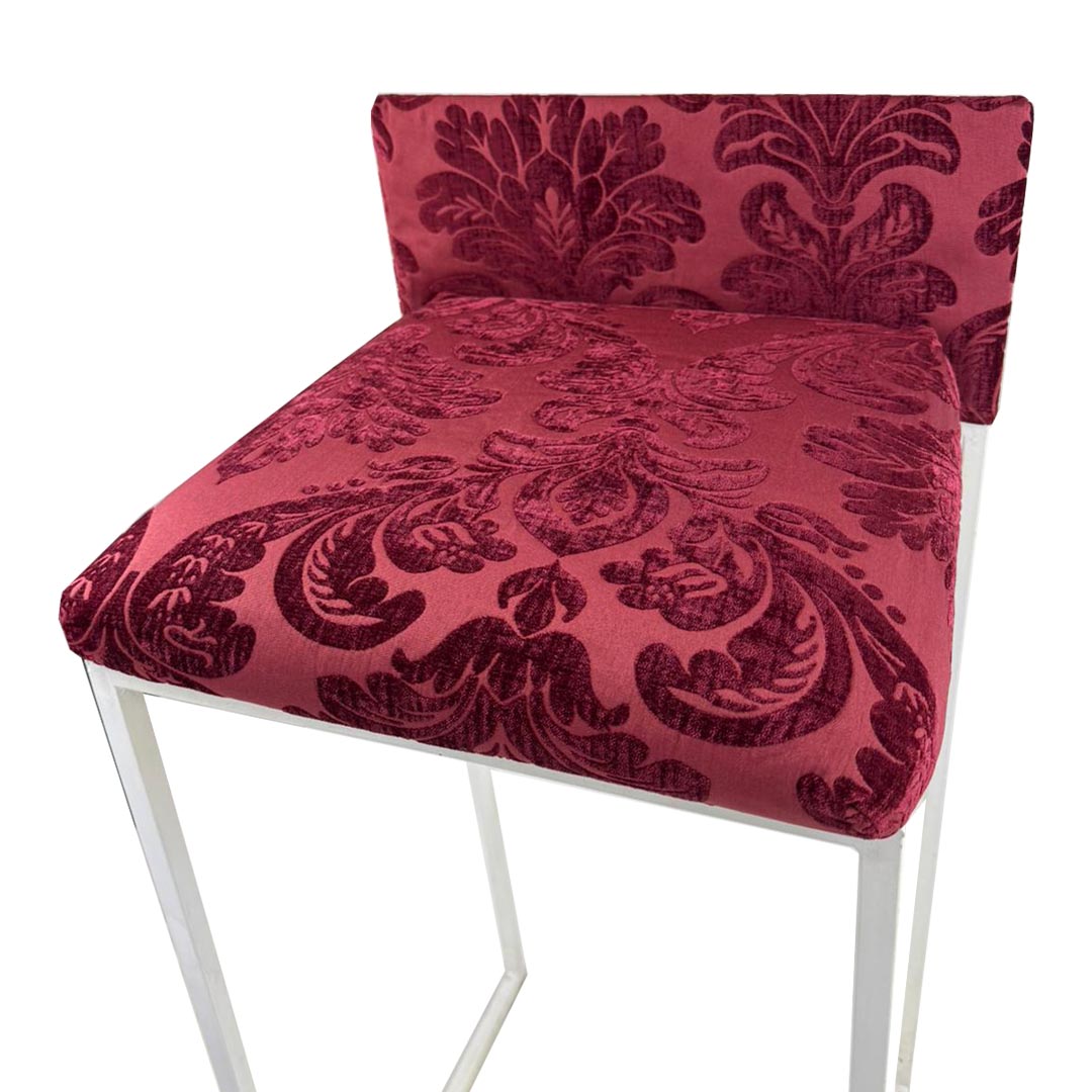 Copricuscino sgabello Joy velluto rosso - immagine 2