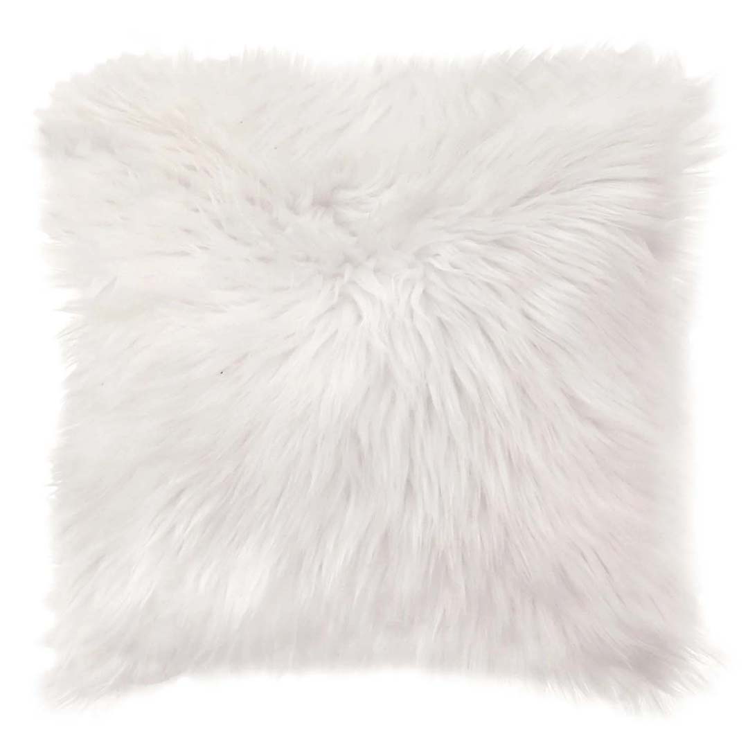 Cuscino 45x45 Pelliccia bianco